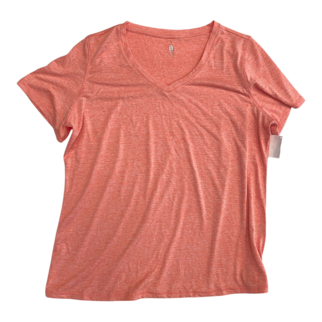 Athletic Top Ss By Ideology In Orange, Size:1X