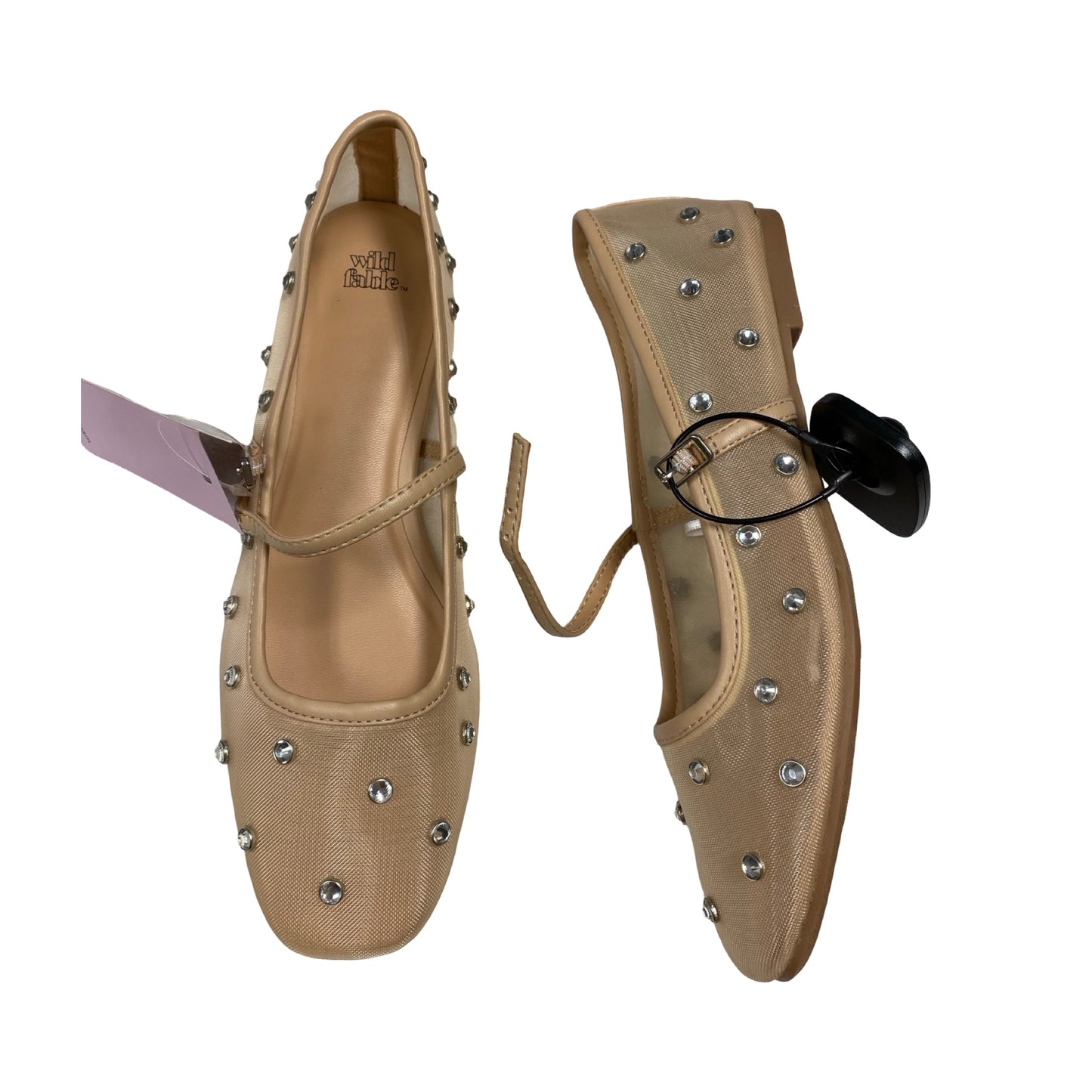 Shoes Flats By Wild Fable In Silver & Tan, Size:7.5