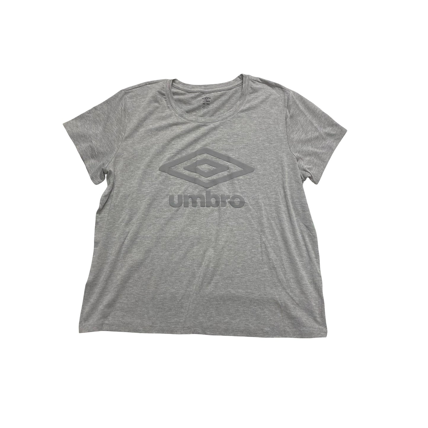 Athletic Top Ss By Umbro In Grey, Size:Xxl