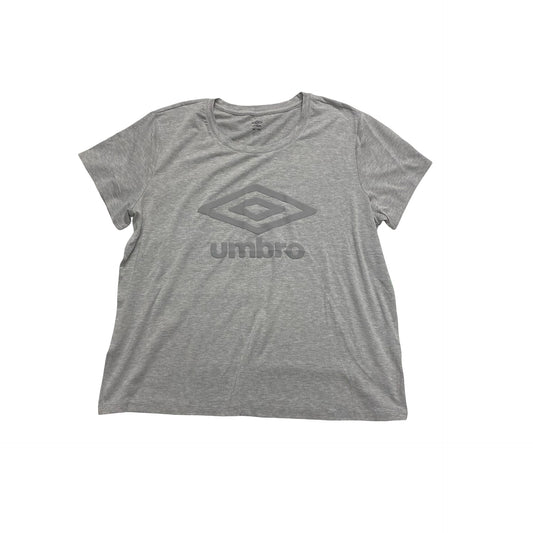 Athletic Top Ss By Umbro In Grey, Size:Xxl