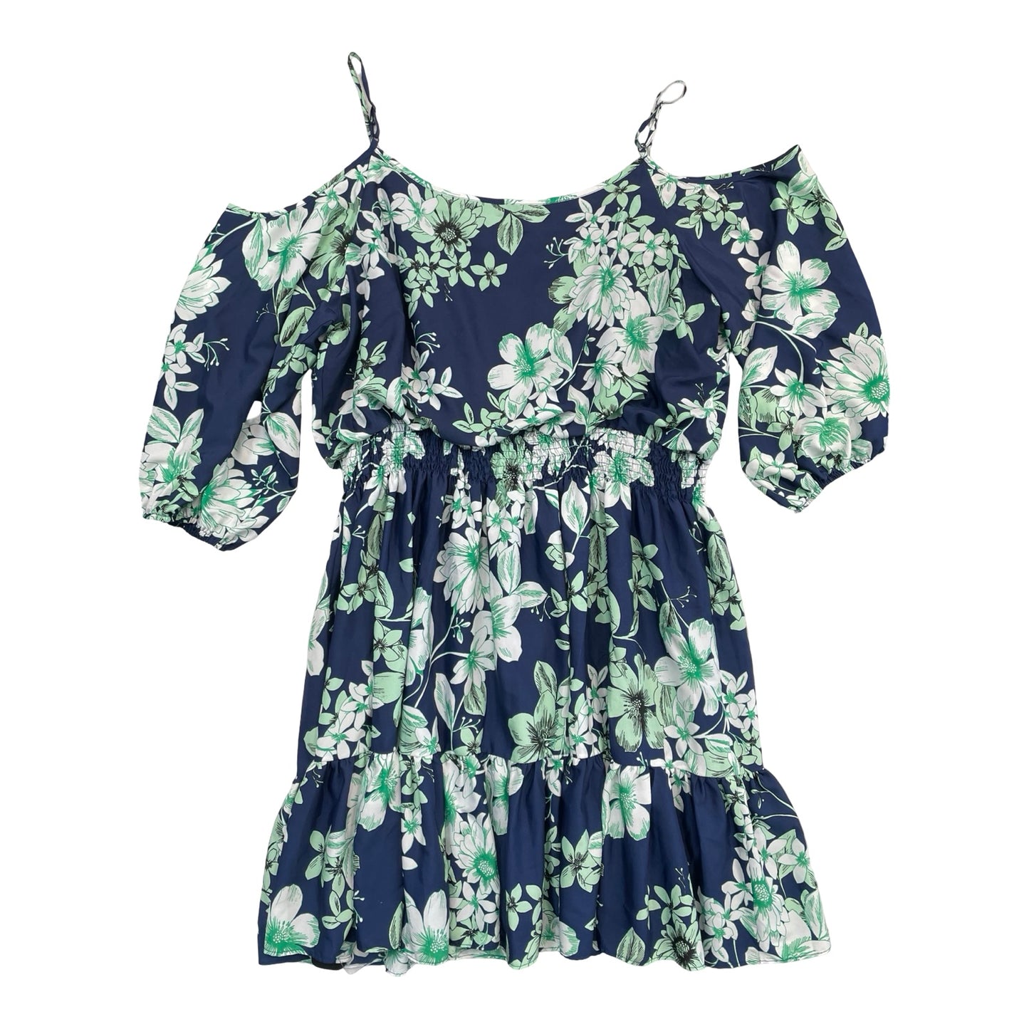 Dress Casual Midi By Eliza J In Blue & Green, Size:22