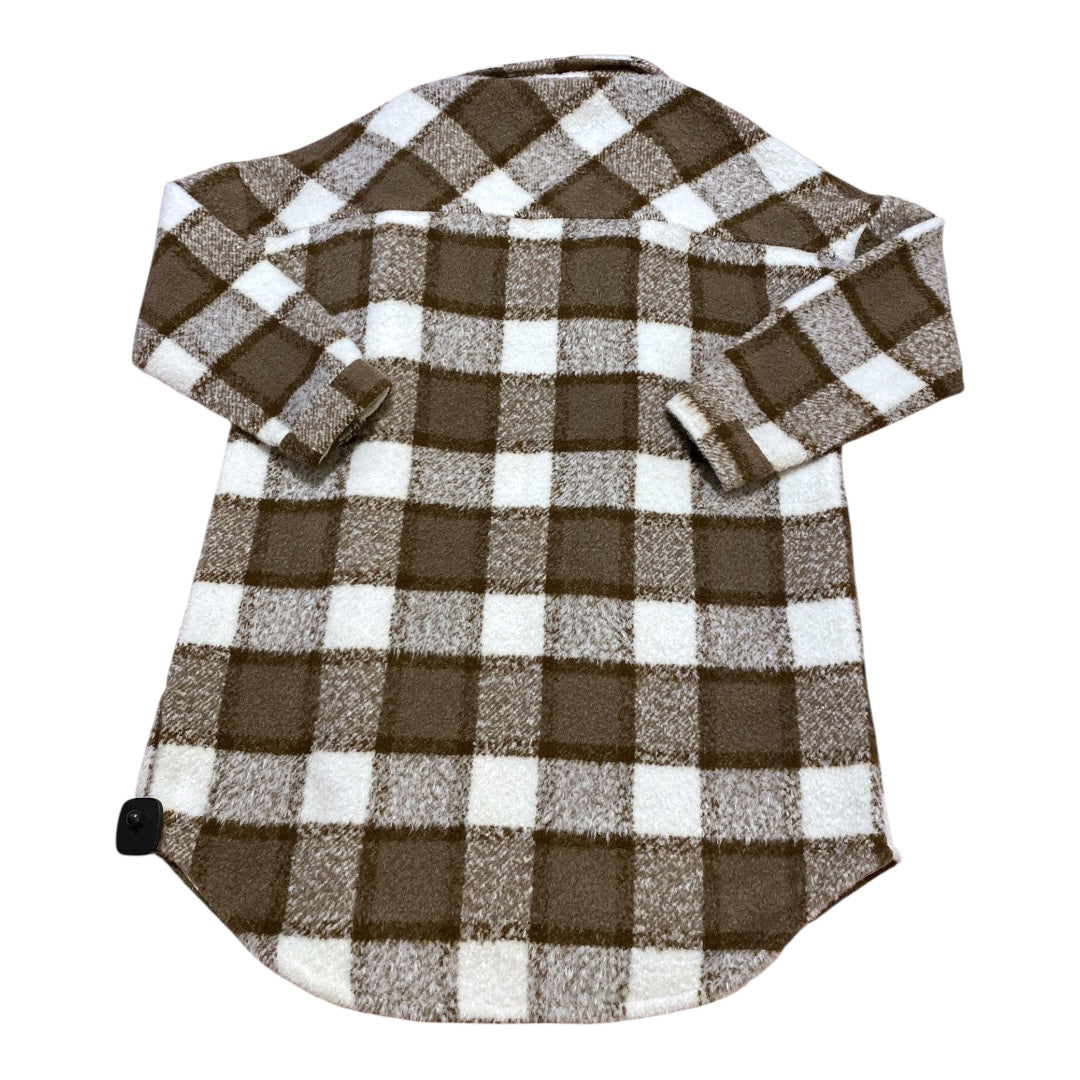 Coat Other By Clothes Mentor In Brown & White, Size:L