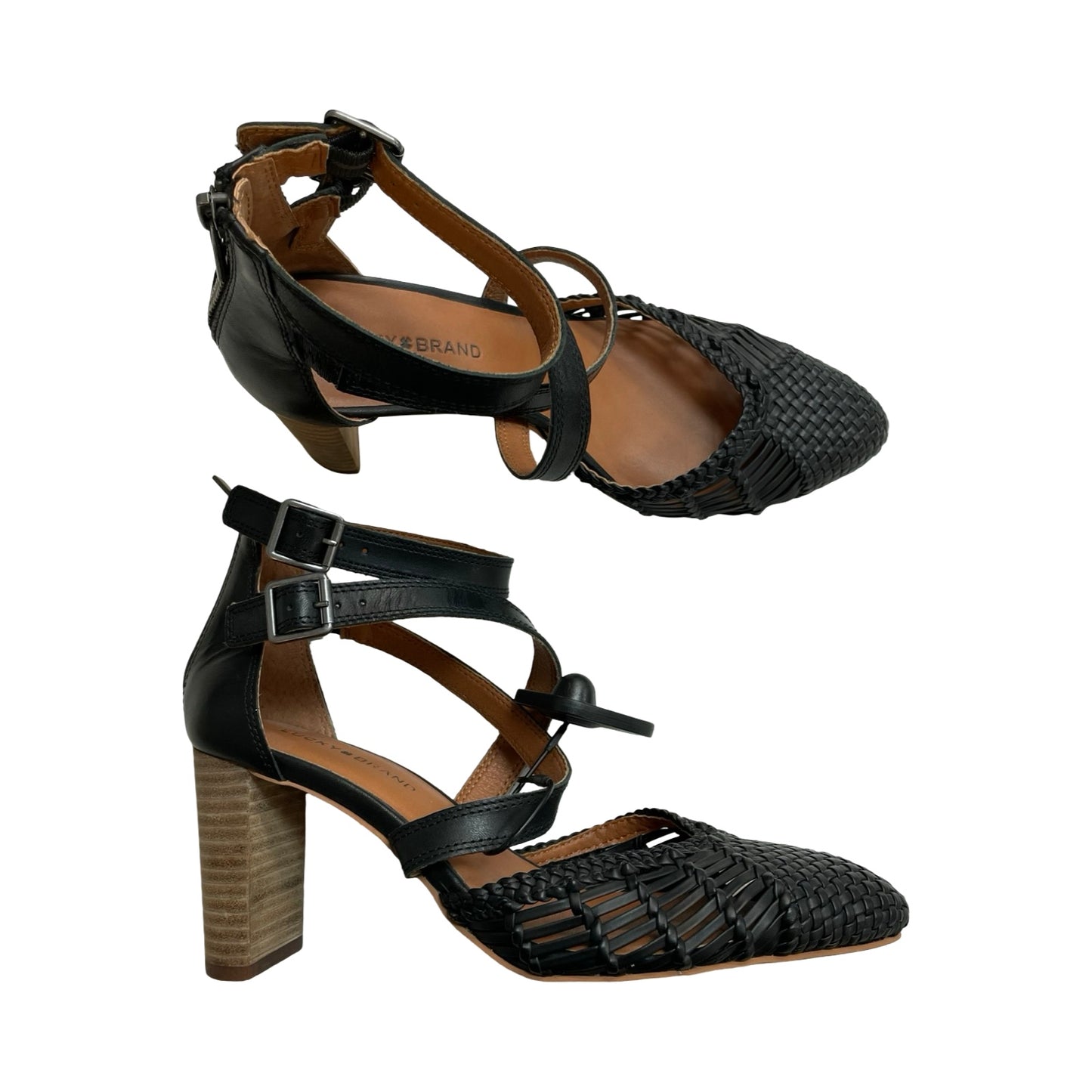Shoes Heels Block By Lucky Brand In Black, Size:7.5