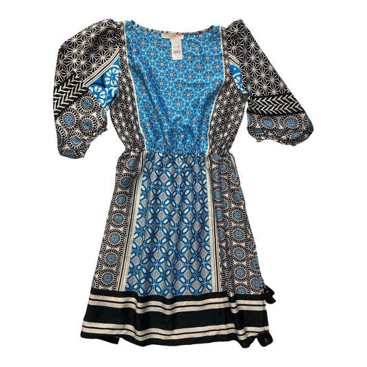 Dress Casual Short By Loft In Blue & White, Size:Xs
