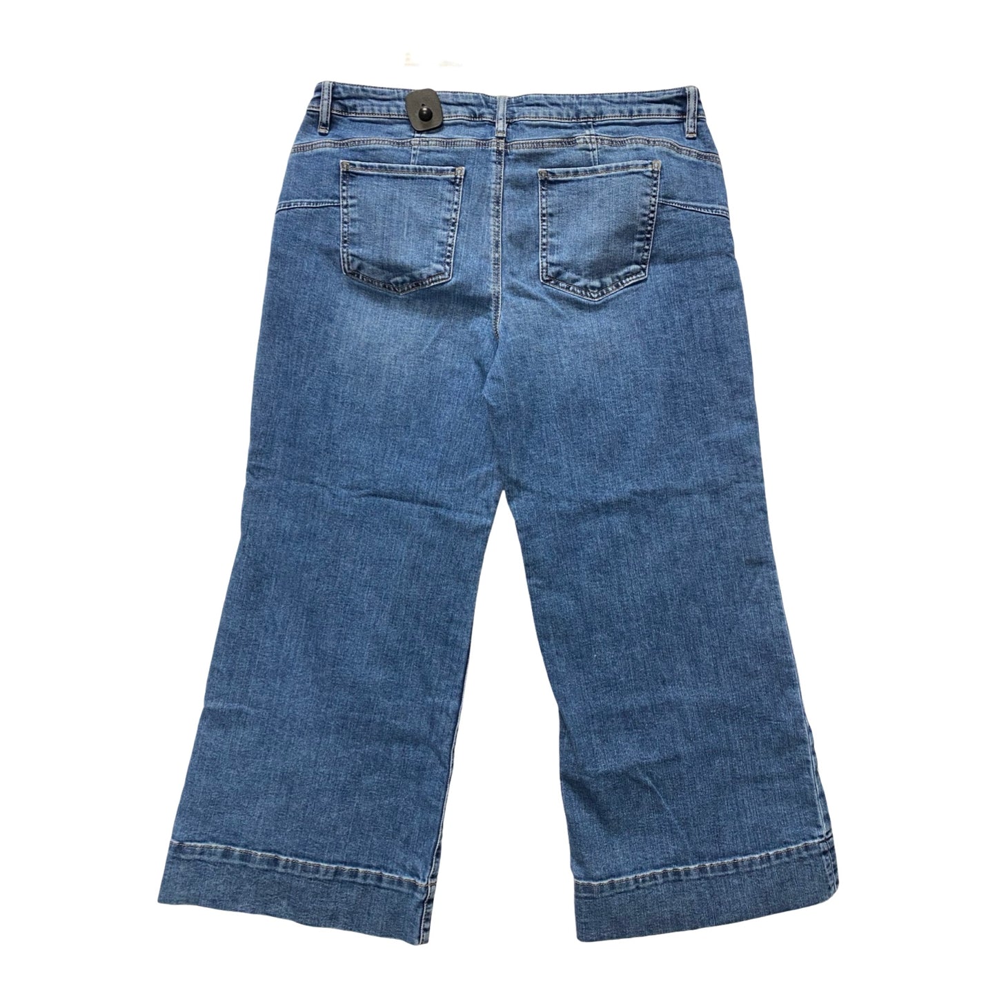 Jeans Wide Leg By Kut In Blue Denim, Size:16
