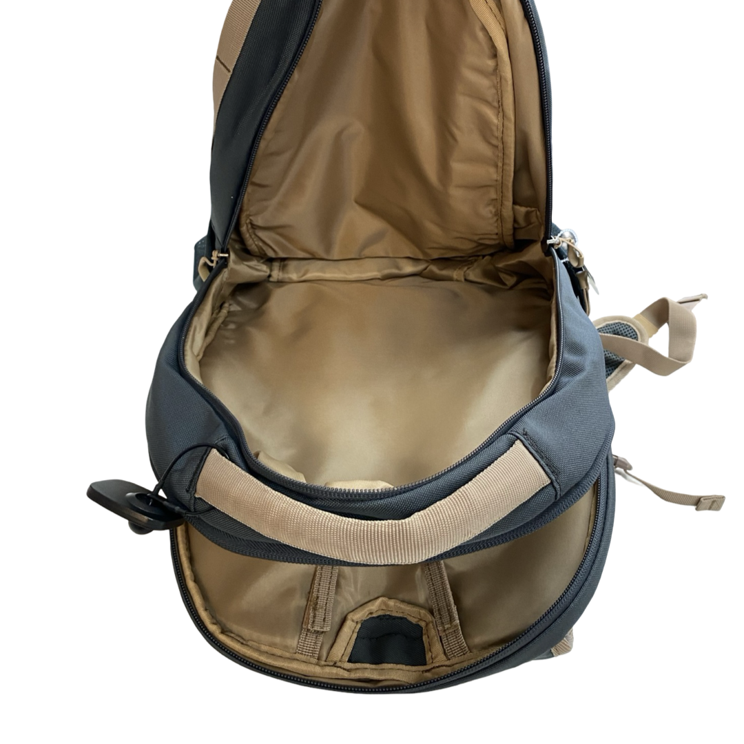 Backpack By Cmc In Grey & Tan, Size:Large