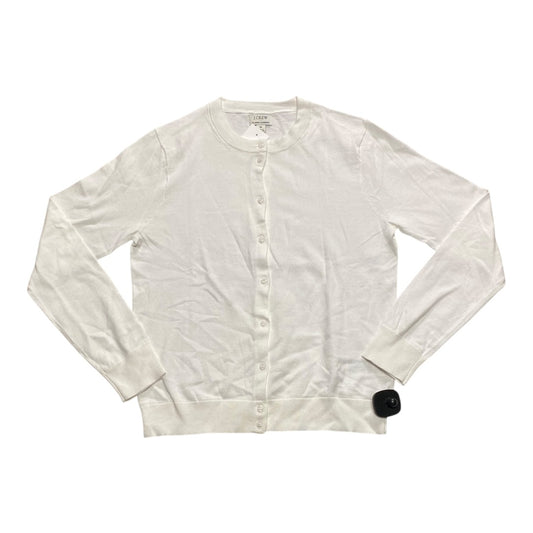 Sweater Cardigan By J. Crew In White, Size:M