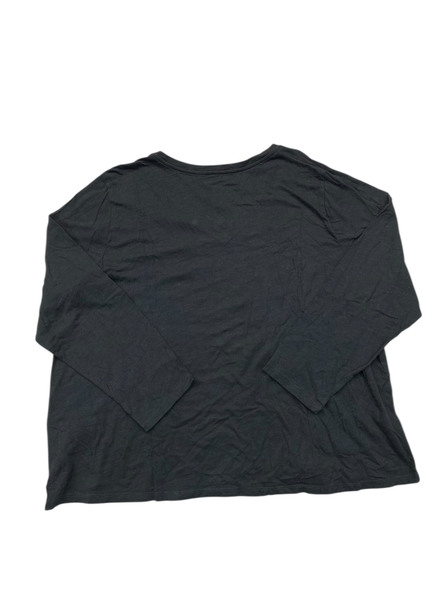 Top Ls Designer By Eileen Fisher In Black, Size:2X