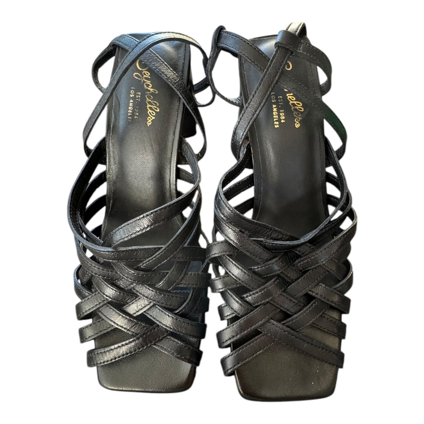 Sandals Heels Block By Seychelles In Black, Size:6.5
