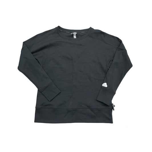 Athletic Sweatshirt Crewneck By Adidas In Black, Size:M