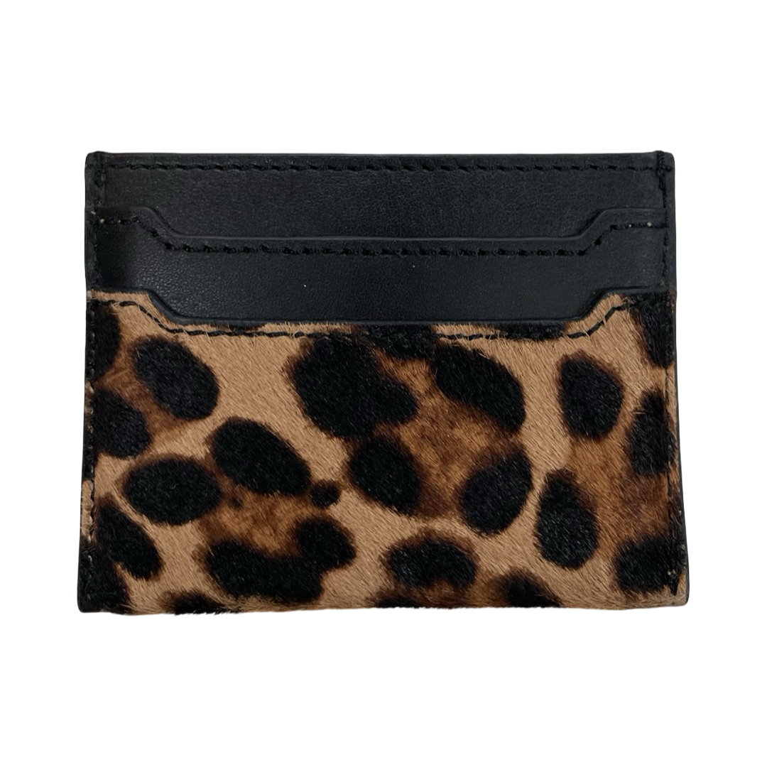 Wallet Leather By J. Crew In Black & Brown, Size:Small
