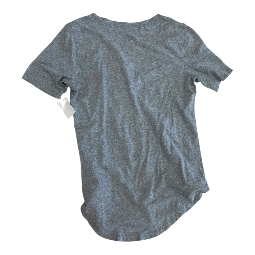 Athletic Top Ss By Lululemon In Grey, Size:6