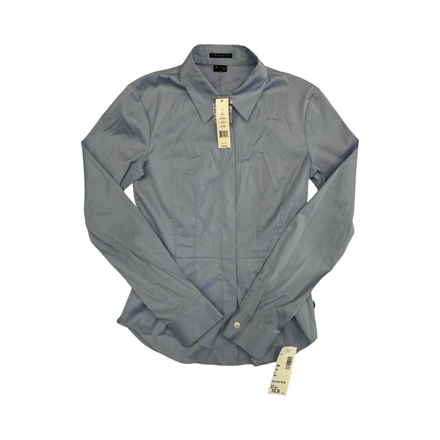 Top Ls By Theory In Blue, Size:Xsp