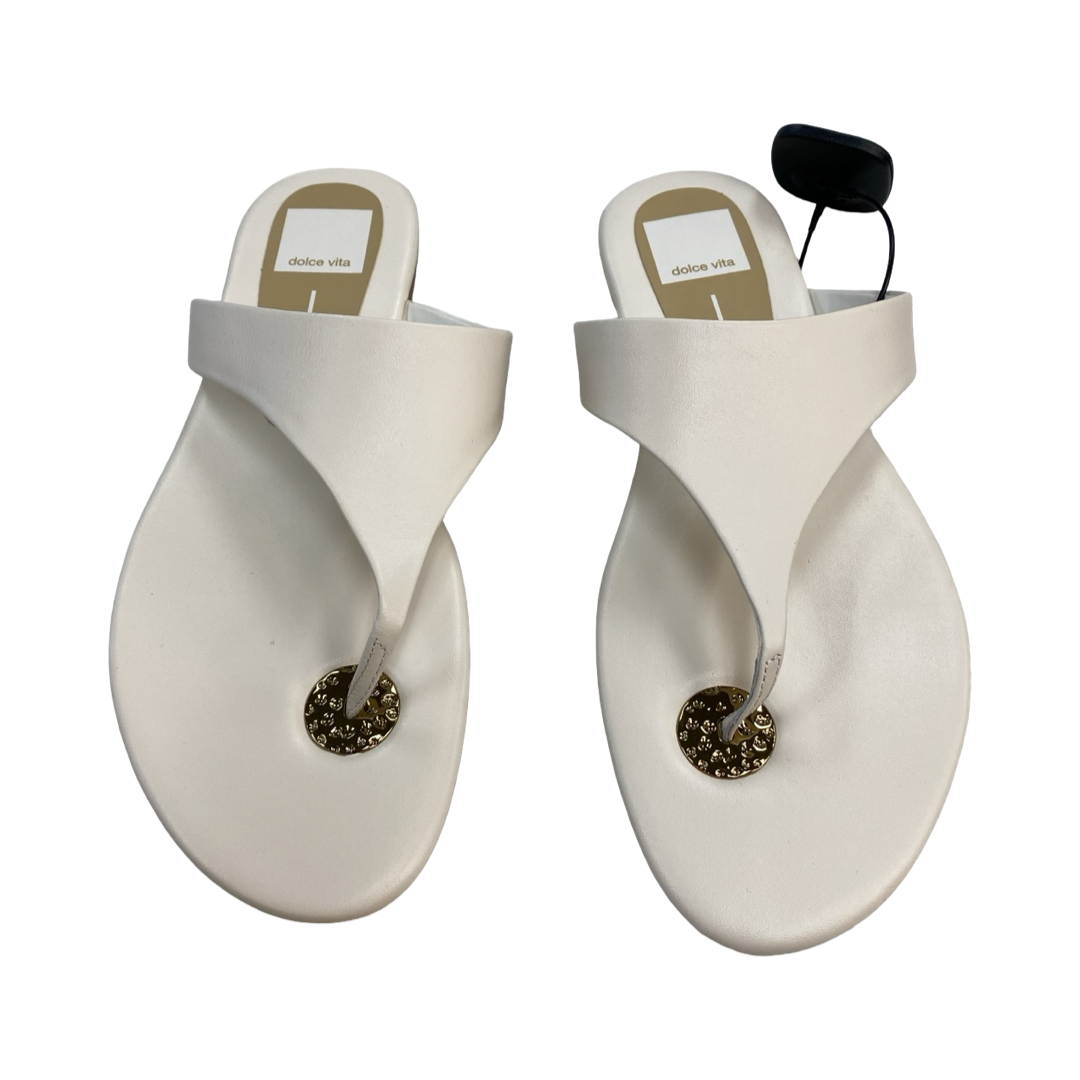 Sandals Flats By Dolce Vita In Cream, Size:8