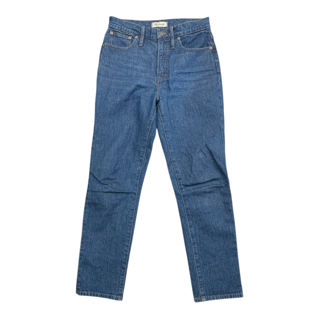 Jeans Straight By Madewell In Blue Denim, Size:6