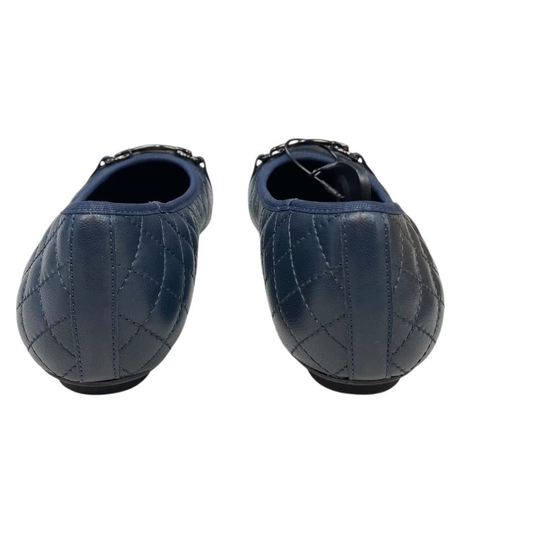 Shoes Flats By Vaneli In Navy, Size:8.5