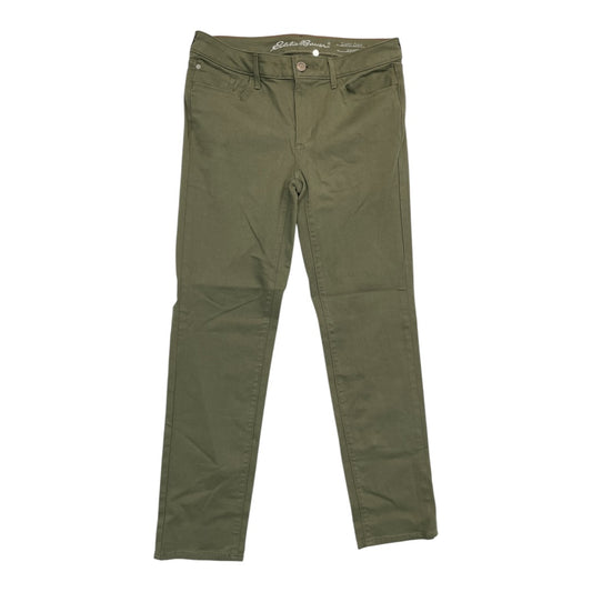 Jeans Straight By Eddie Bauer In Green, Size:10