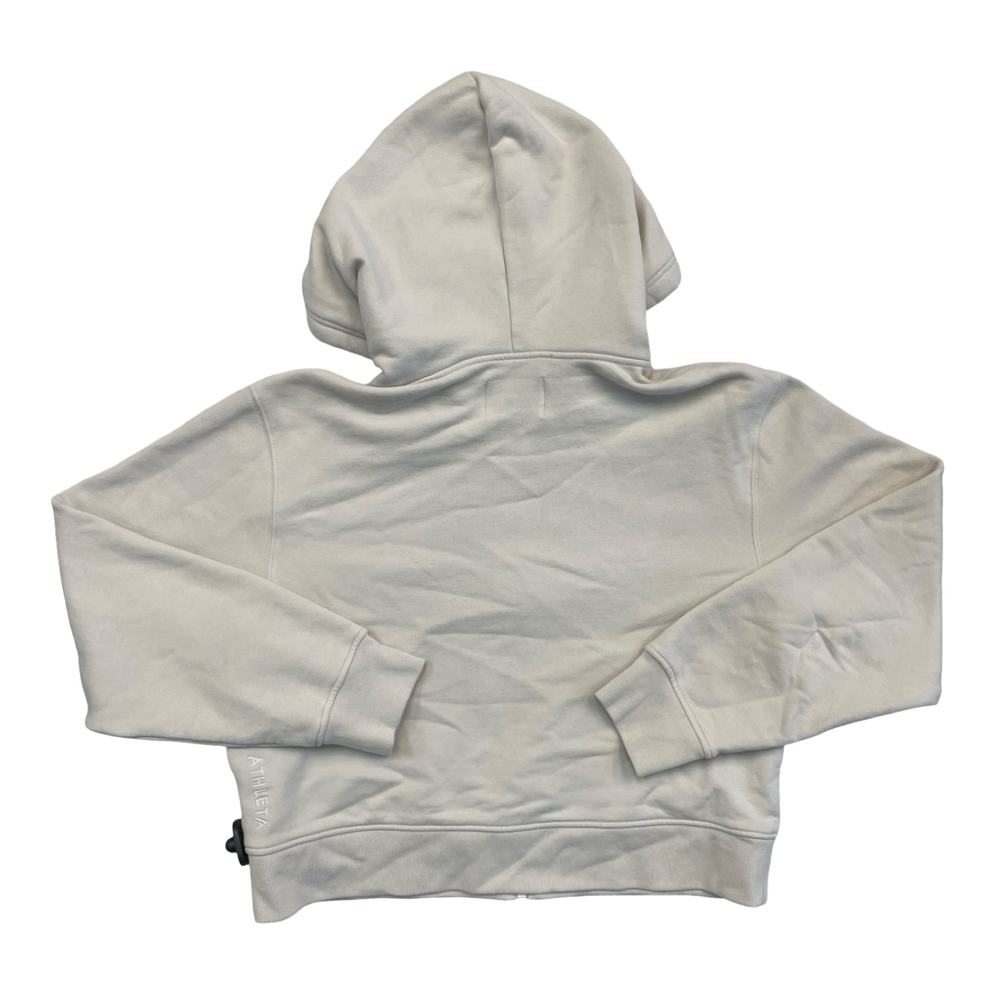 Athletic Sweatshirt Hoodie By Athleta In Tan, Size:L