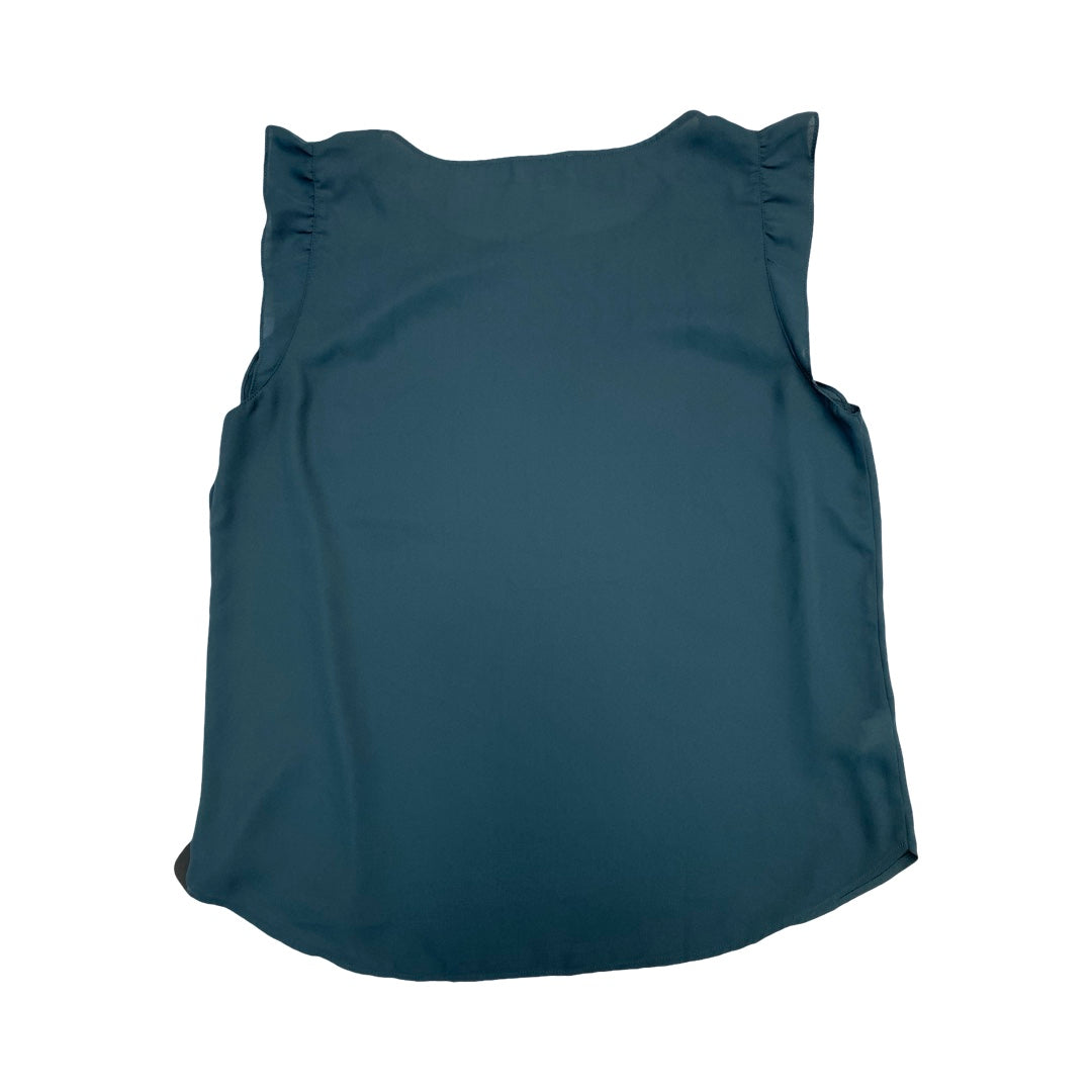 Top Sleeveless By Loft In Teal, Size:L