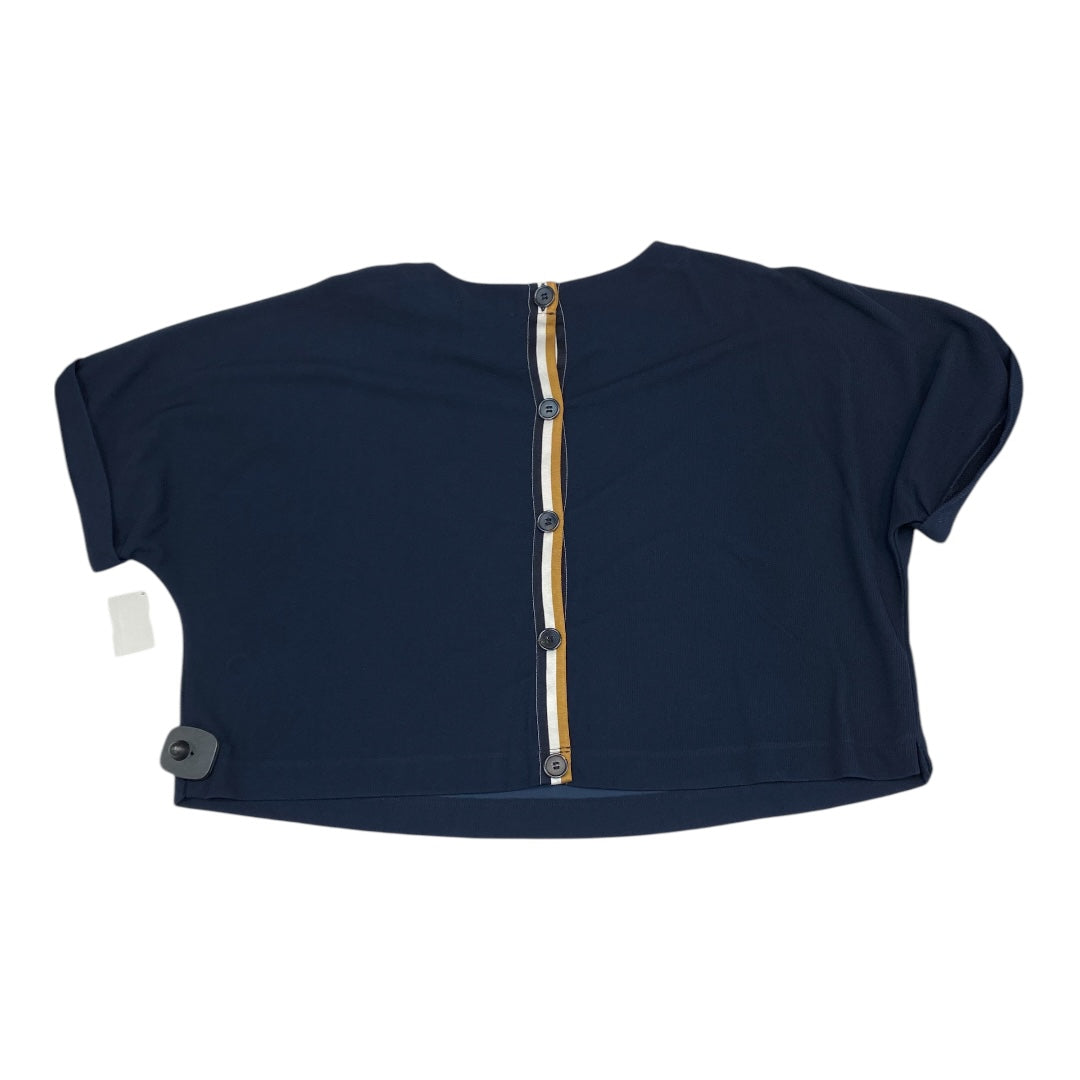 Top Ss By Adrianna Papell In Navy, Size:M