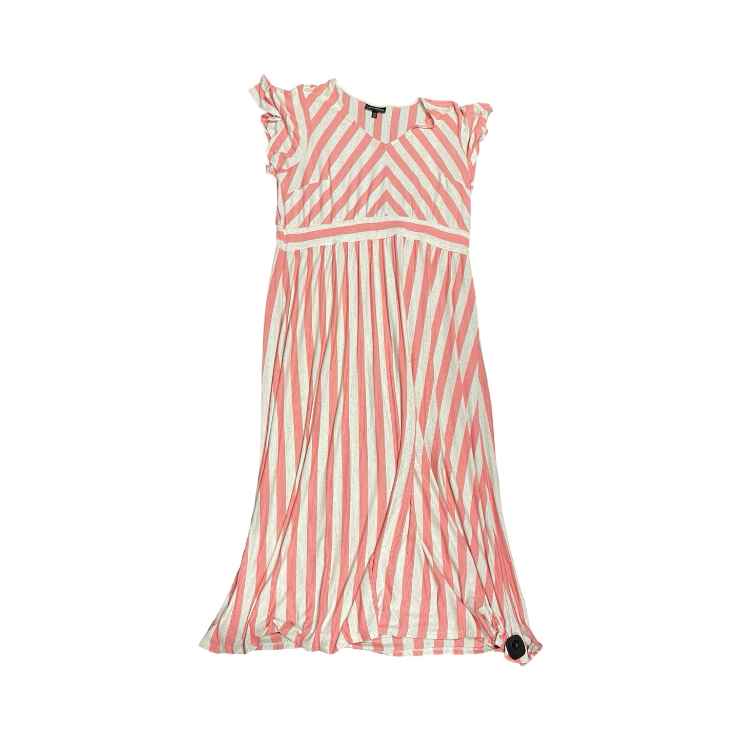 Dress Casual Maxi By Lane Bryant In Cream & Red, Size:3