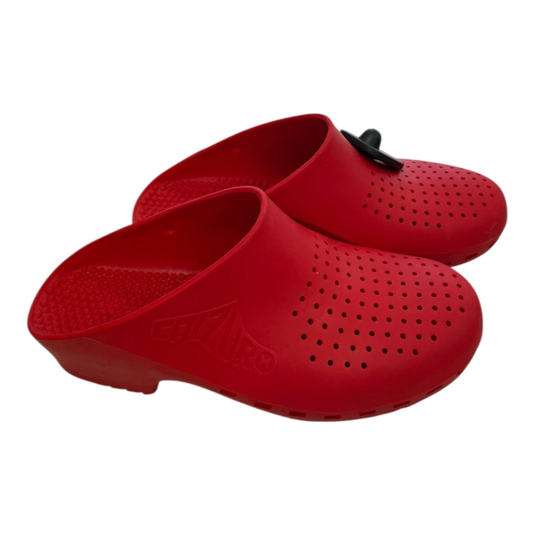 Shoes Heels Block By Cmc In Red, Size:5.5