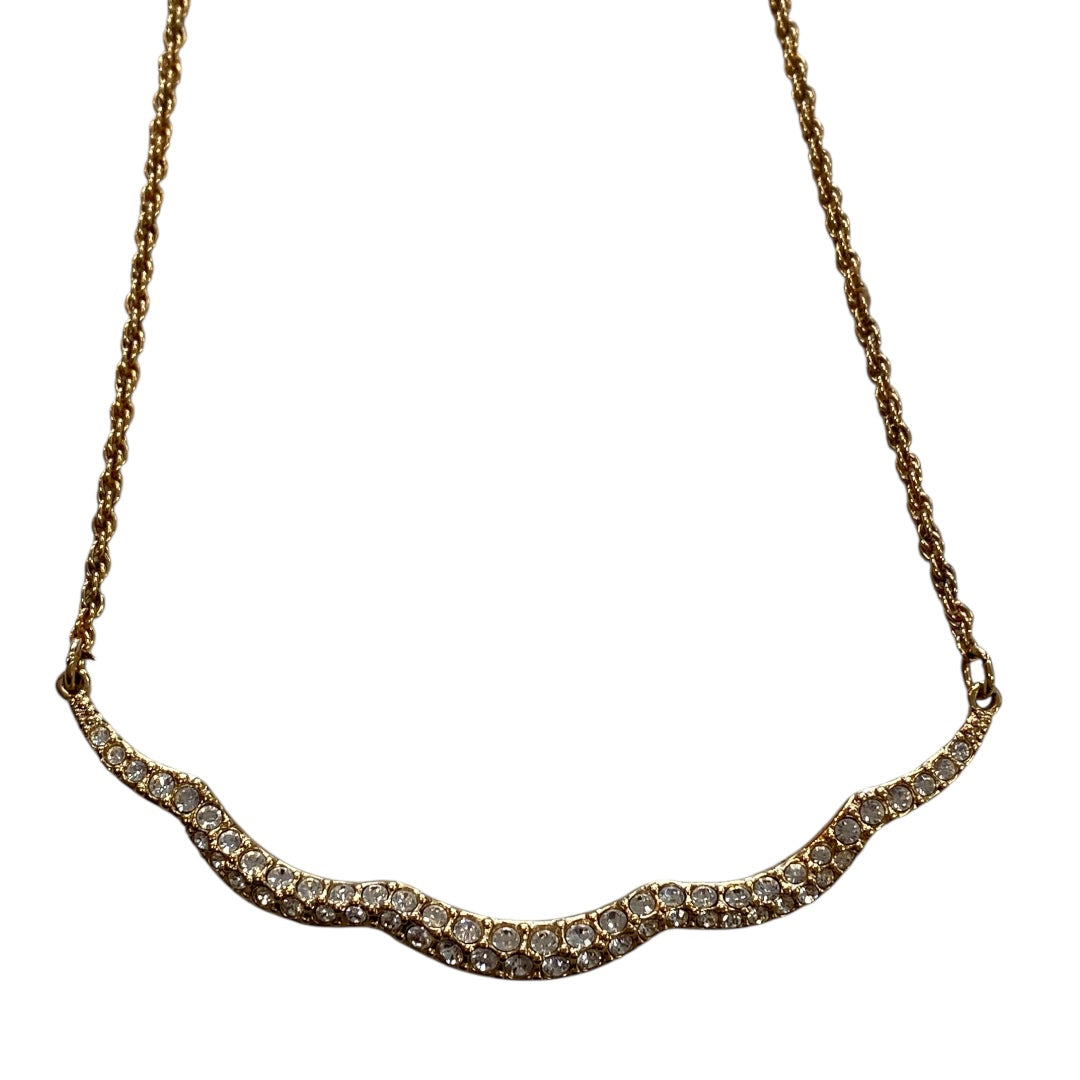 Necklace Designer By Swarovski In Gold