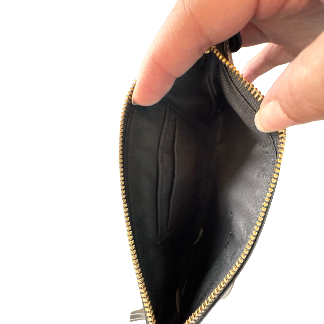 Wristlet Designer By Coach In Black, Size:Medium (7.5”Lx5”H)