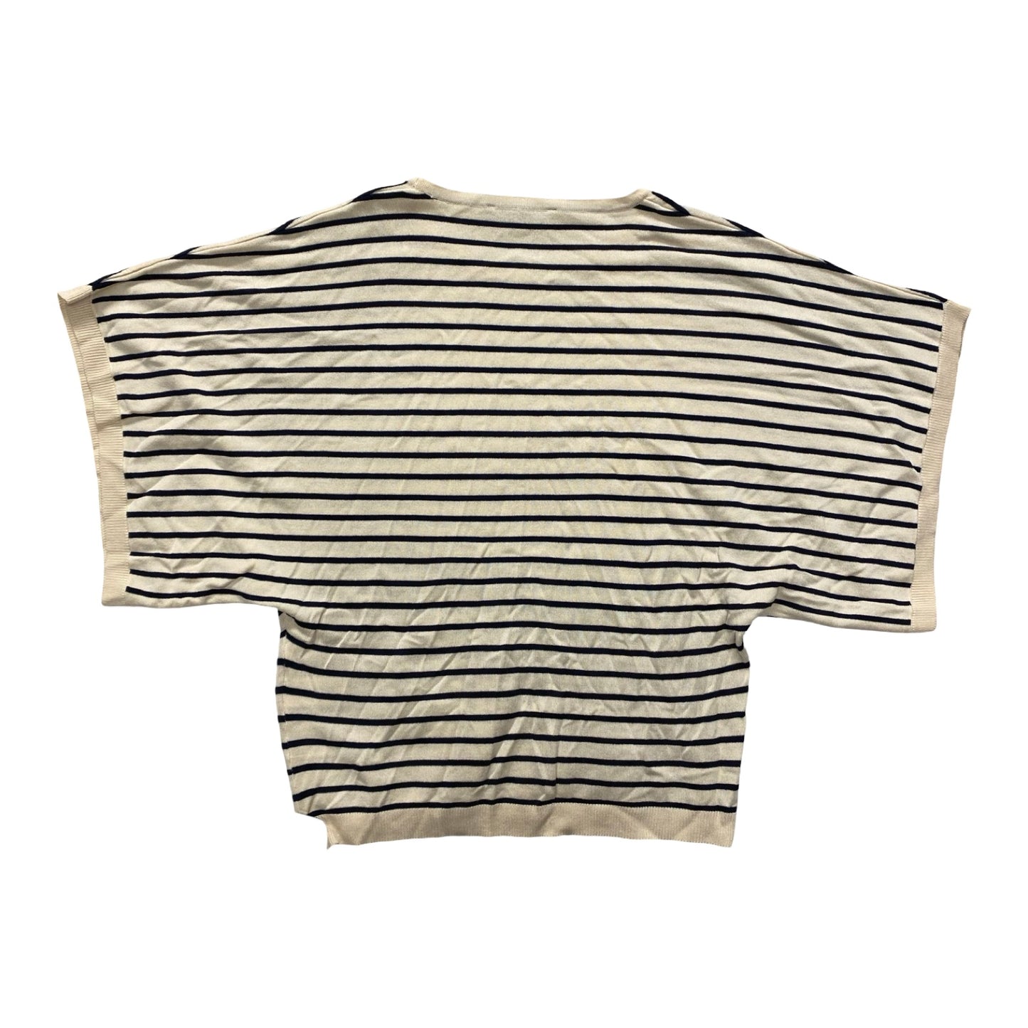 Top Ss By Zara In Blue & Cream, Size:S