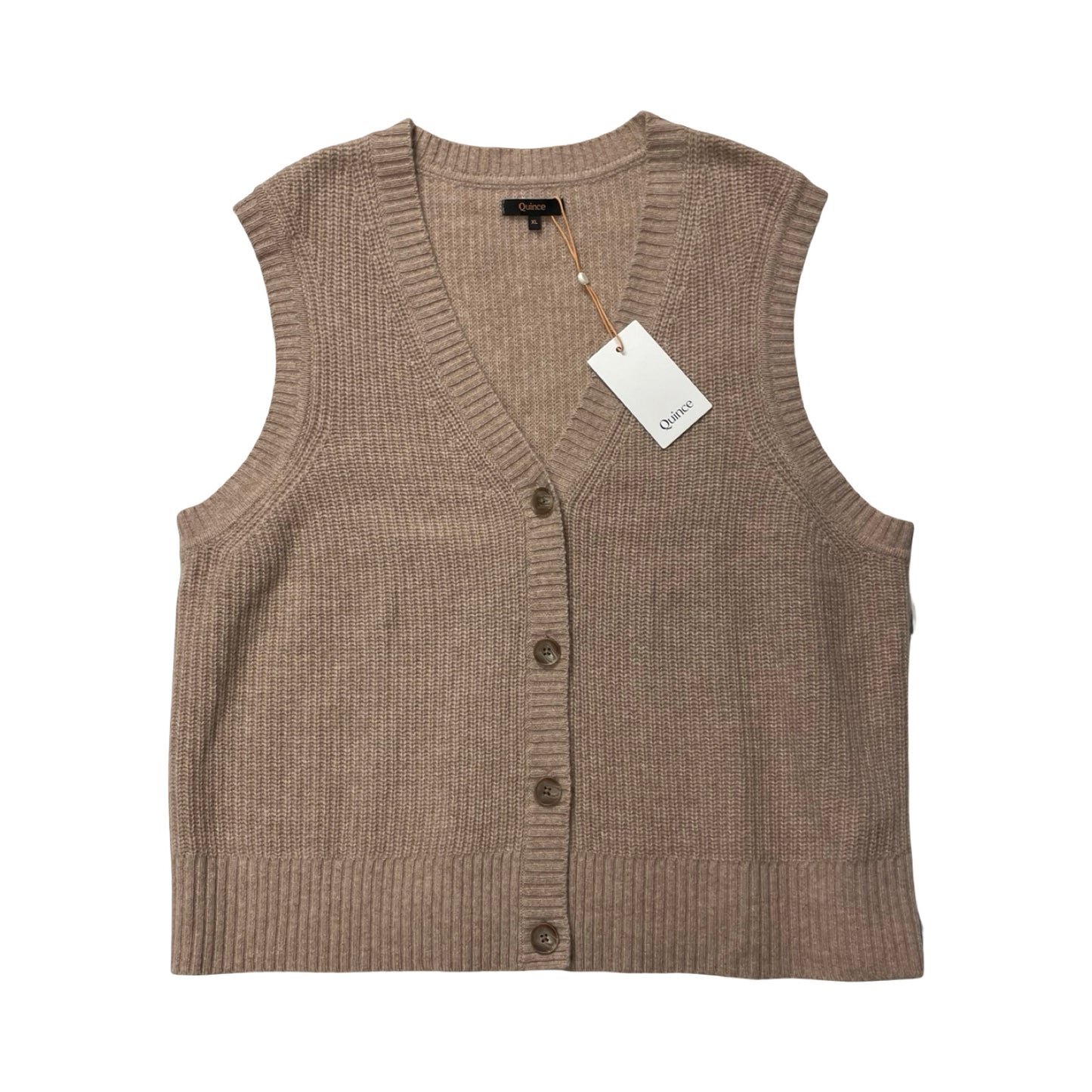 Top Sleeveless By Quince In Tan, Size:Xl