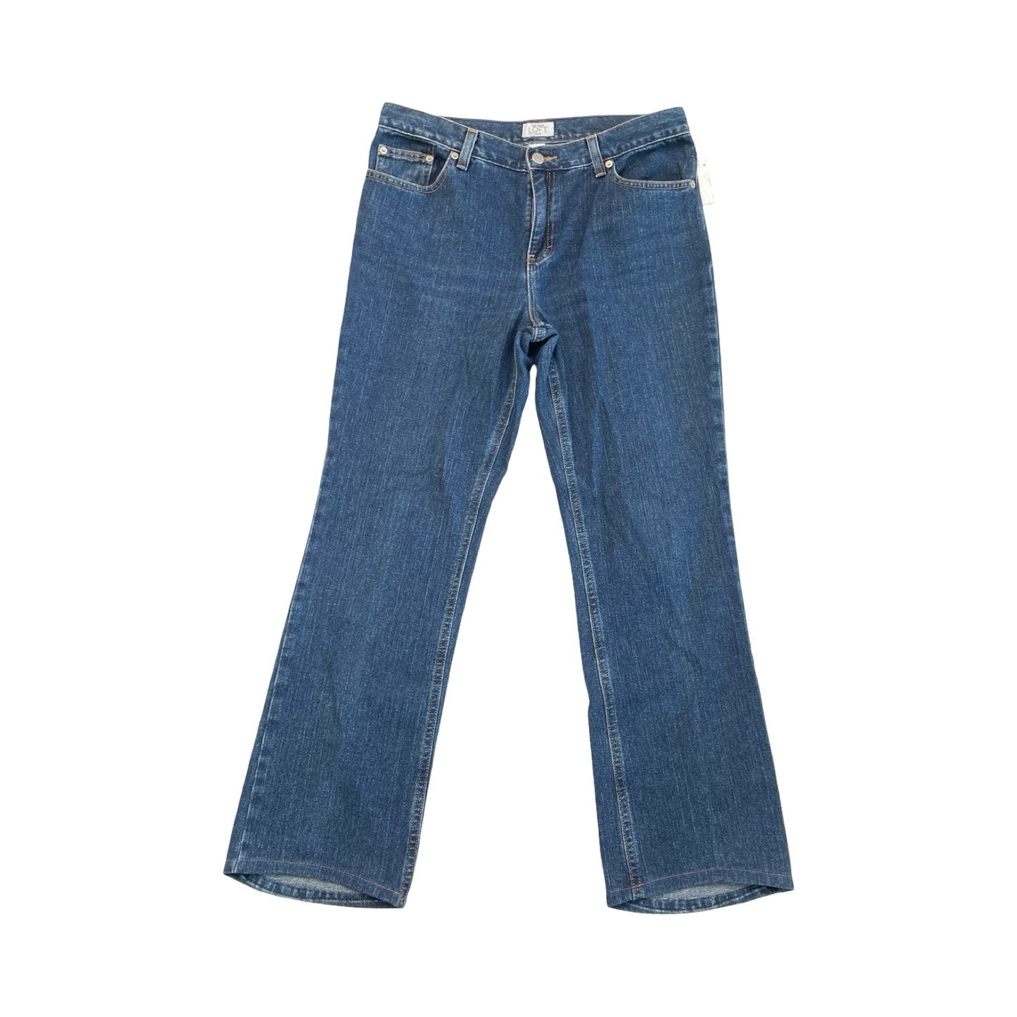 Jeans Straight By Loft In Blue Denim, Size:10