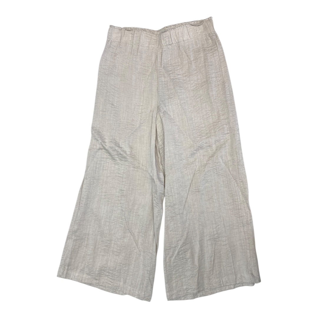 Pants Cropped By Adrianna Papell In Taupe, Size:M