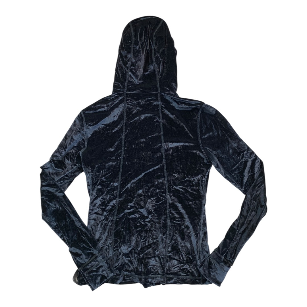 Athletic Jacket By Lululemon In Black & Gold, Size:10
