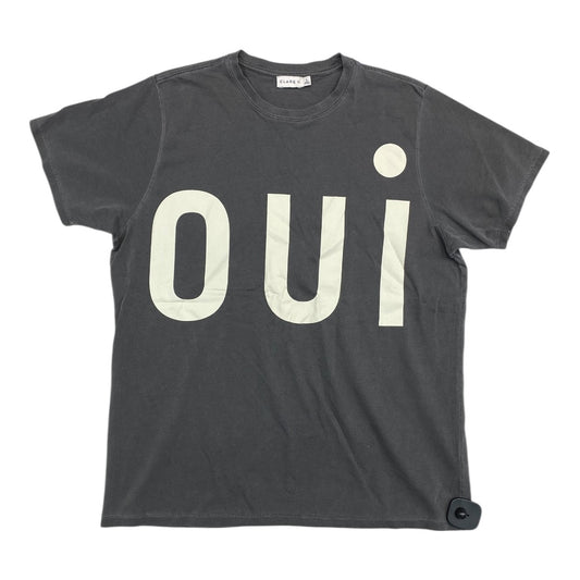 Top Ss Basic By Clare V. In Grey, Size:S