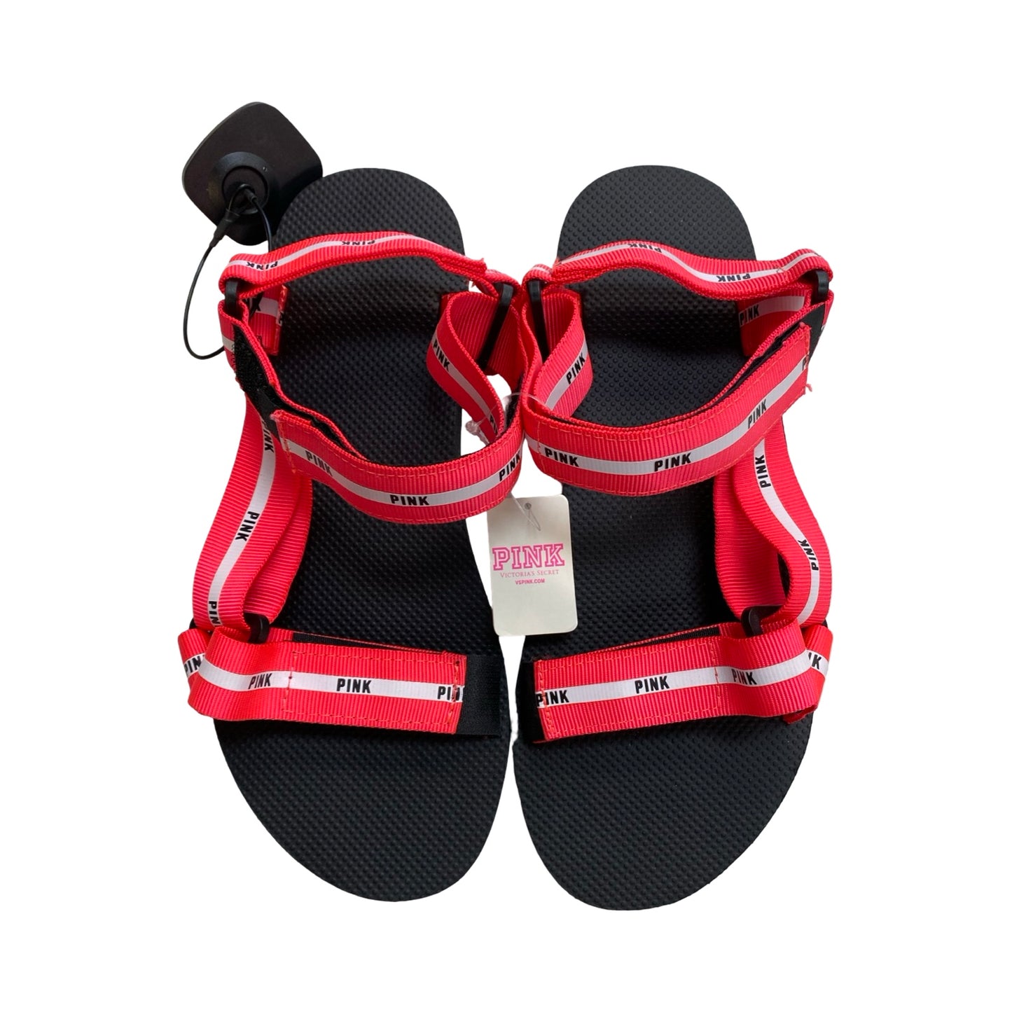 Sandals Flats By Pink In Multi, Size:9.5