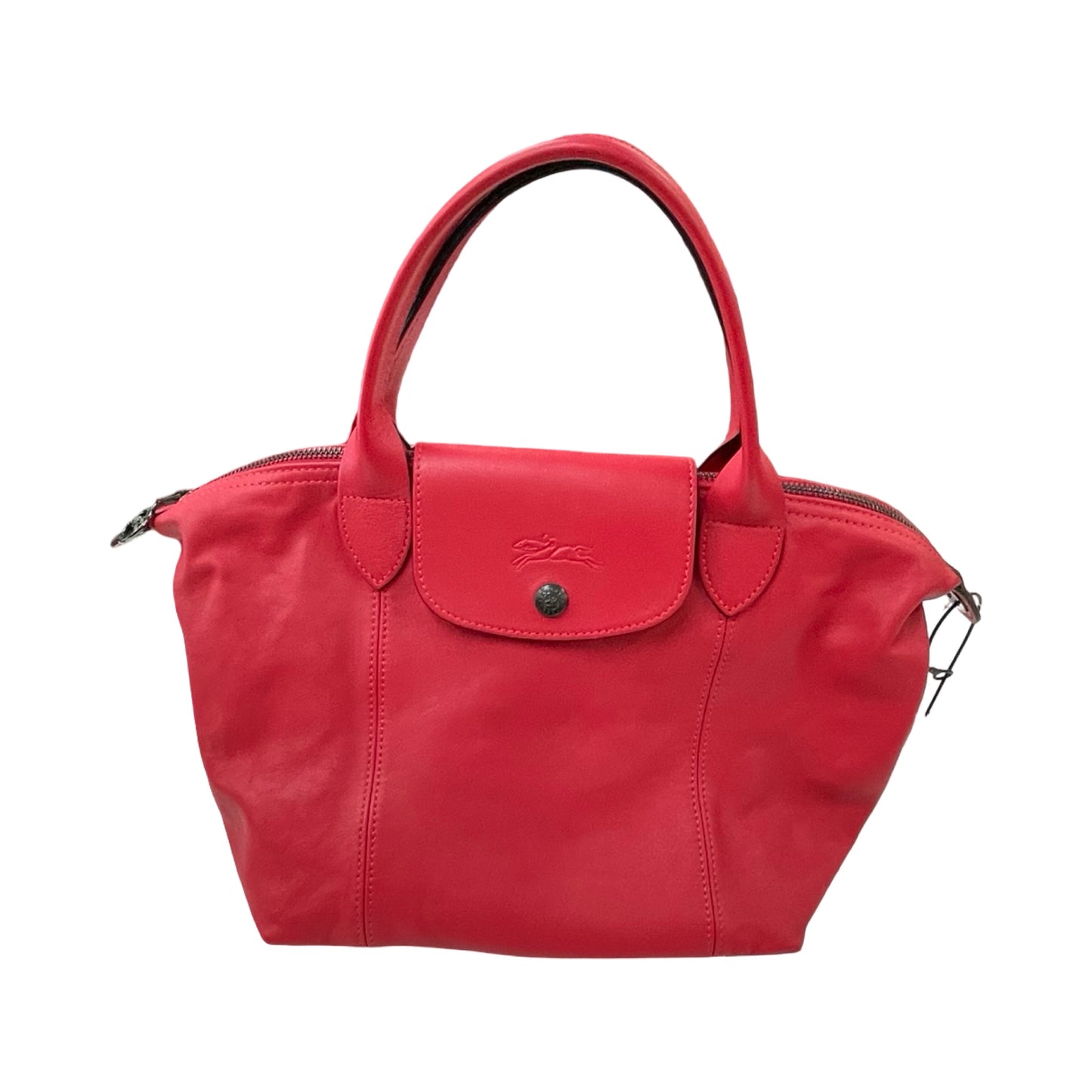 Handbag Designer By Longchamp In Red, Size:Medium