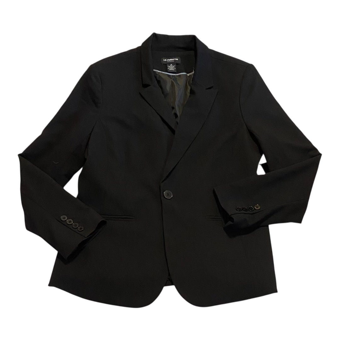 Blazer By Liz Claiborne In Black, Size:14