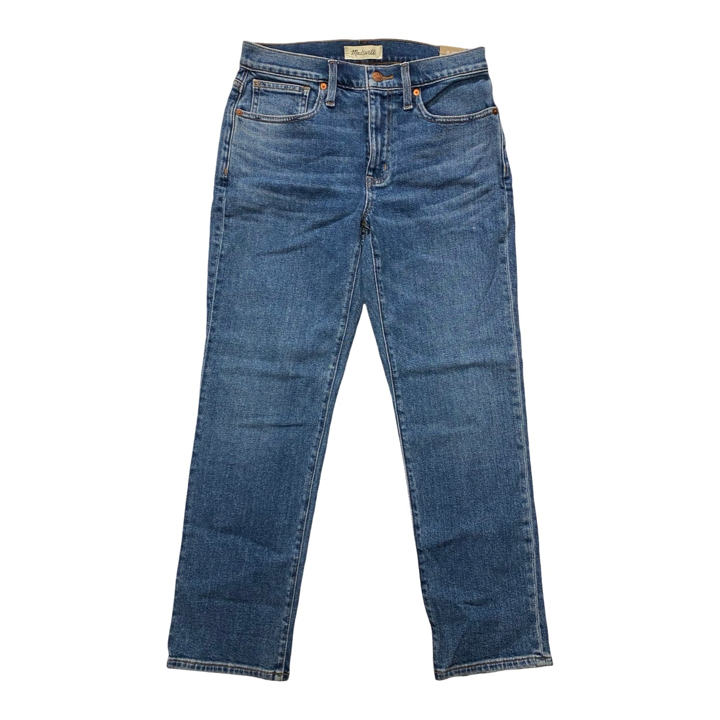 Jeans Straight By Madewell In Blue Denim, Size:4