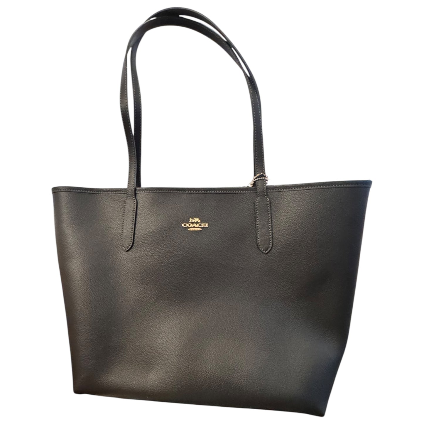 Handbag Designer By Coach In Black, Size:Large