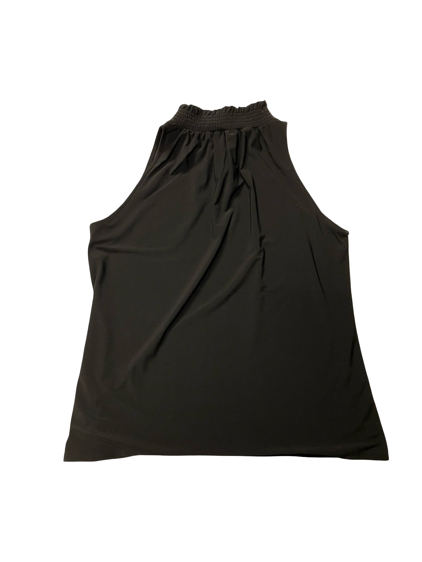 Top Sleeveless By Anne Klein In Black, Size:L
