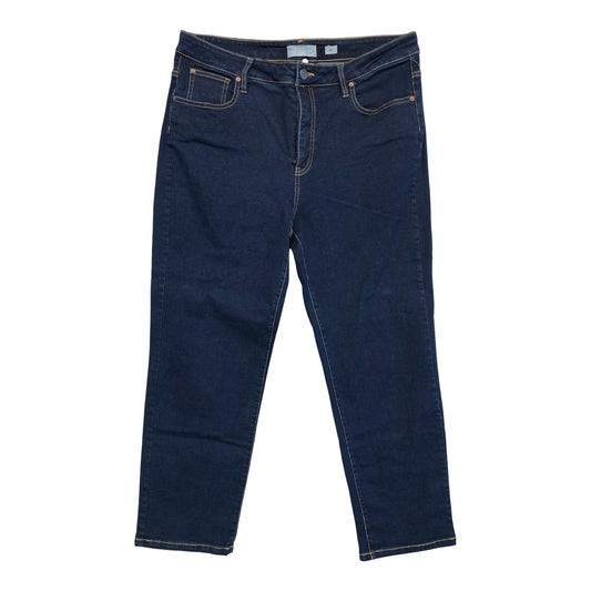 Jeans Straight By Coldwater Creek In Blue Denim, Size:16