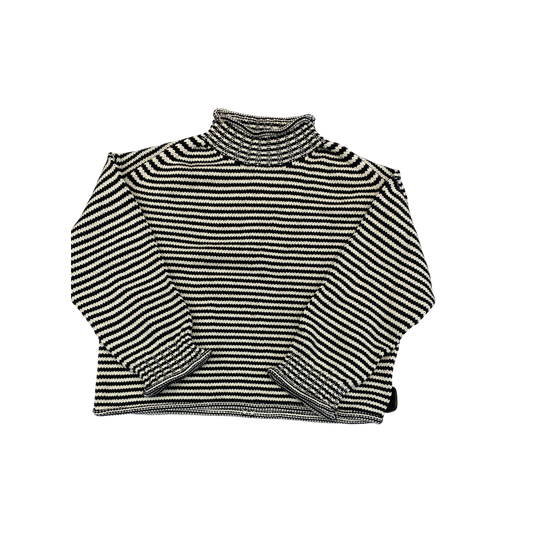 Sweater By J. Crew In Black & Cream, Size:M