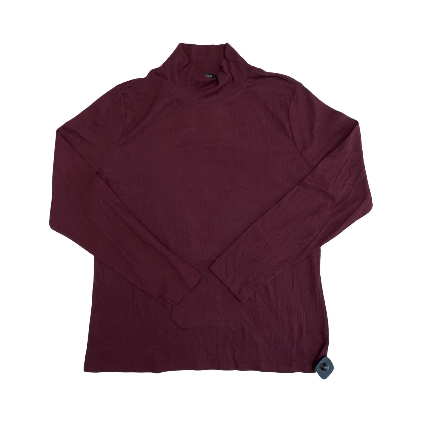 Top Ls By Talbots In Maroon, Size:Xl