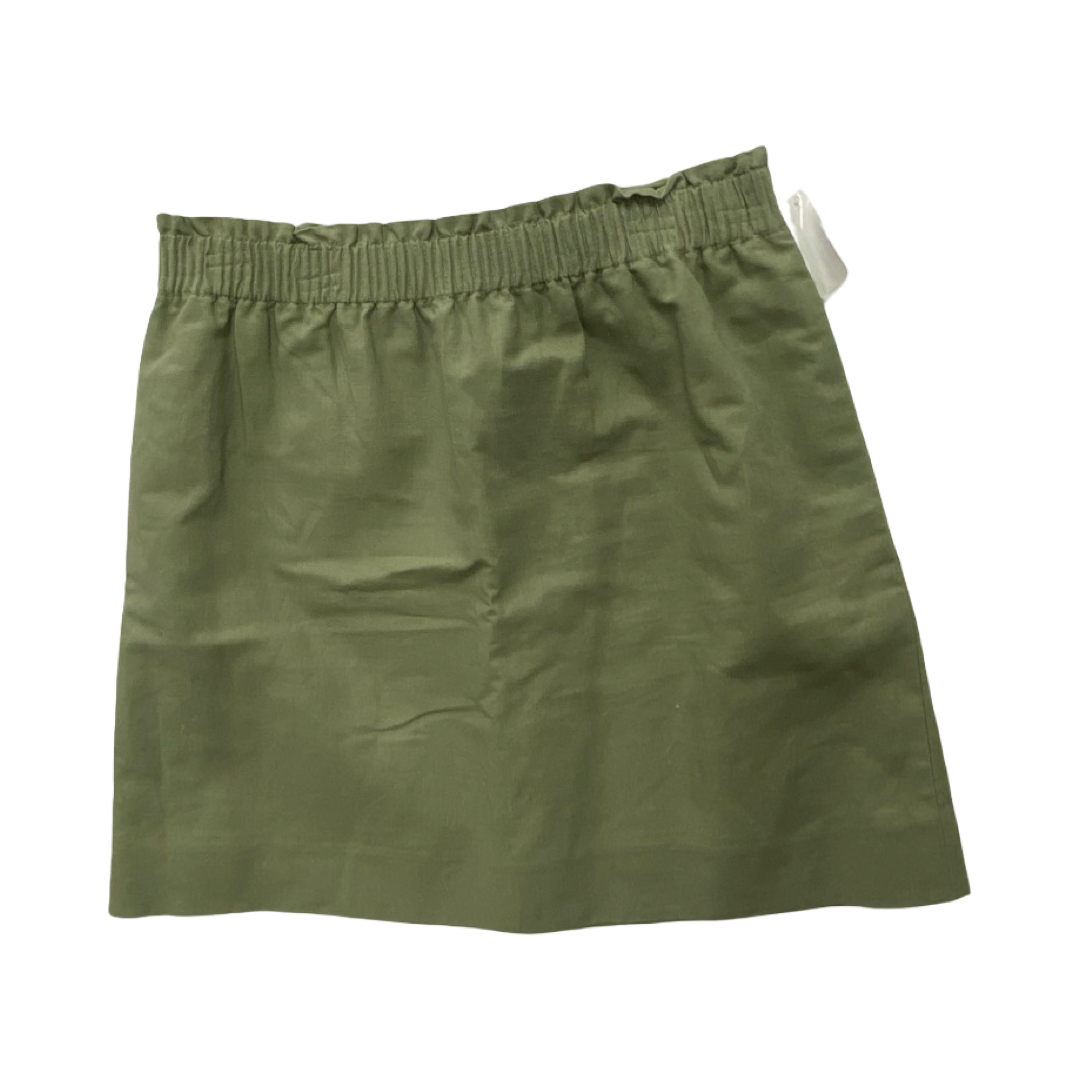 Skirt Mini & Short By J. Crew In Green, Size:8
