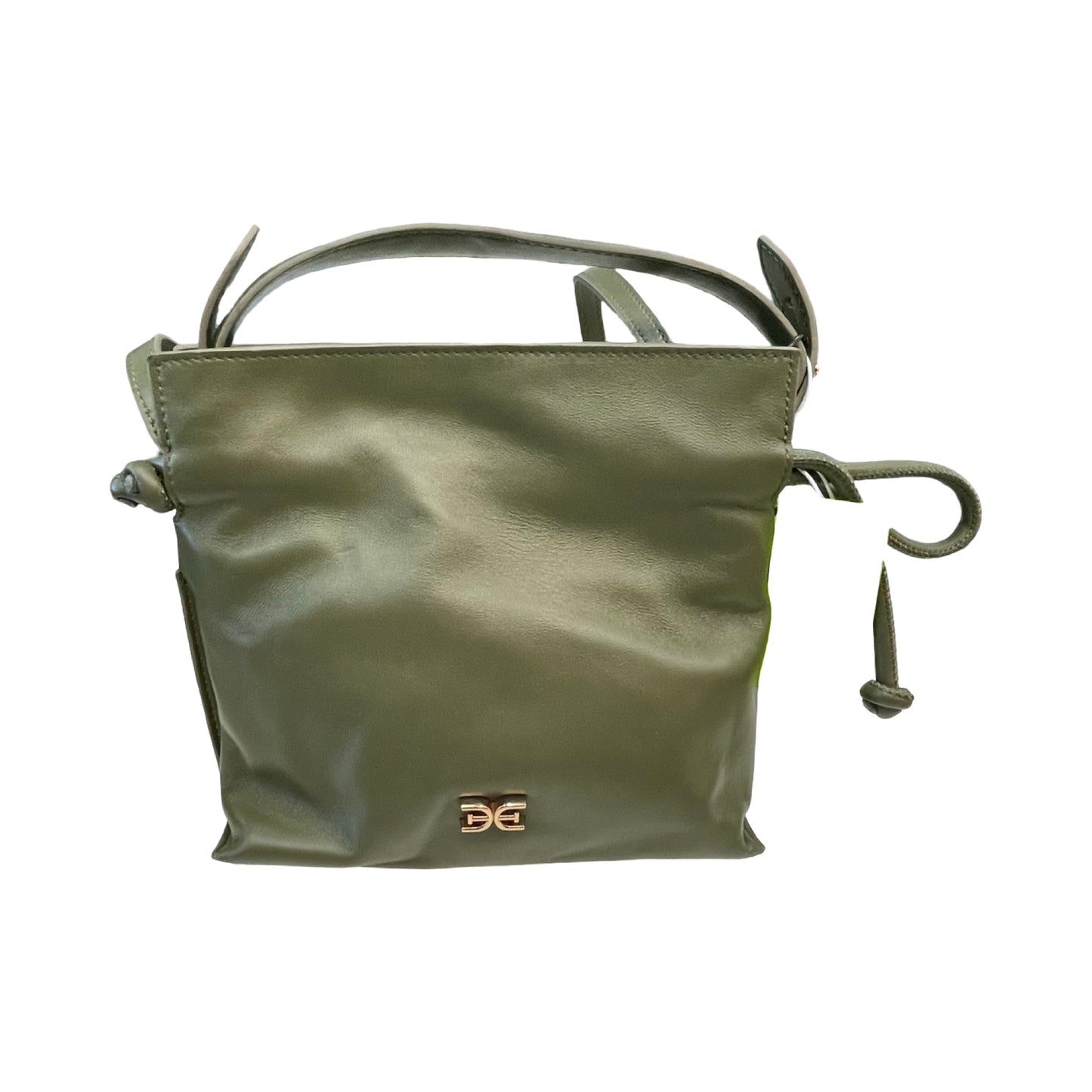 Handbag Leather By Sam Edelman In Green, Size:Small