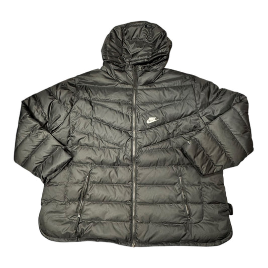 Jacket Puffer & Quilted By Nike In Black, Size:3X