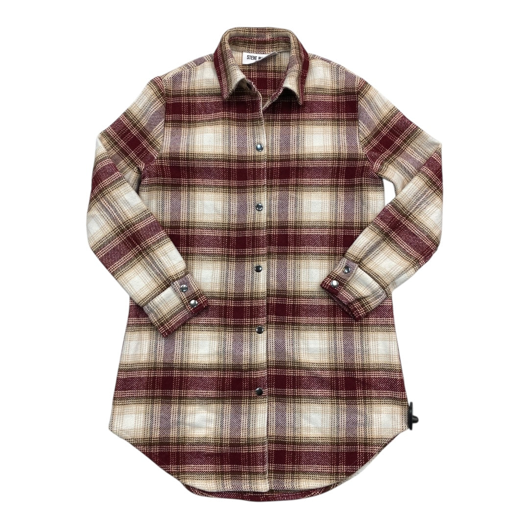 Coat Other By Steve Madden In Plaid Pattern, Size:S