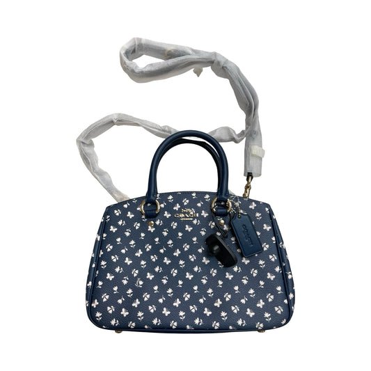 Handbag Designer By Coach In Navy, Size:Small