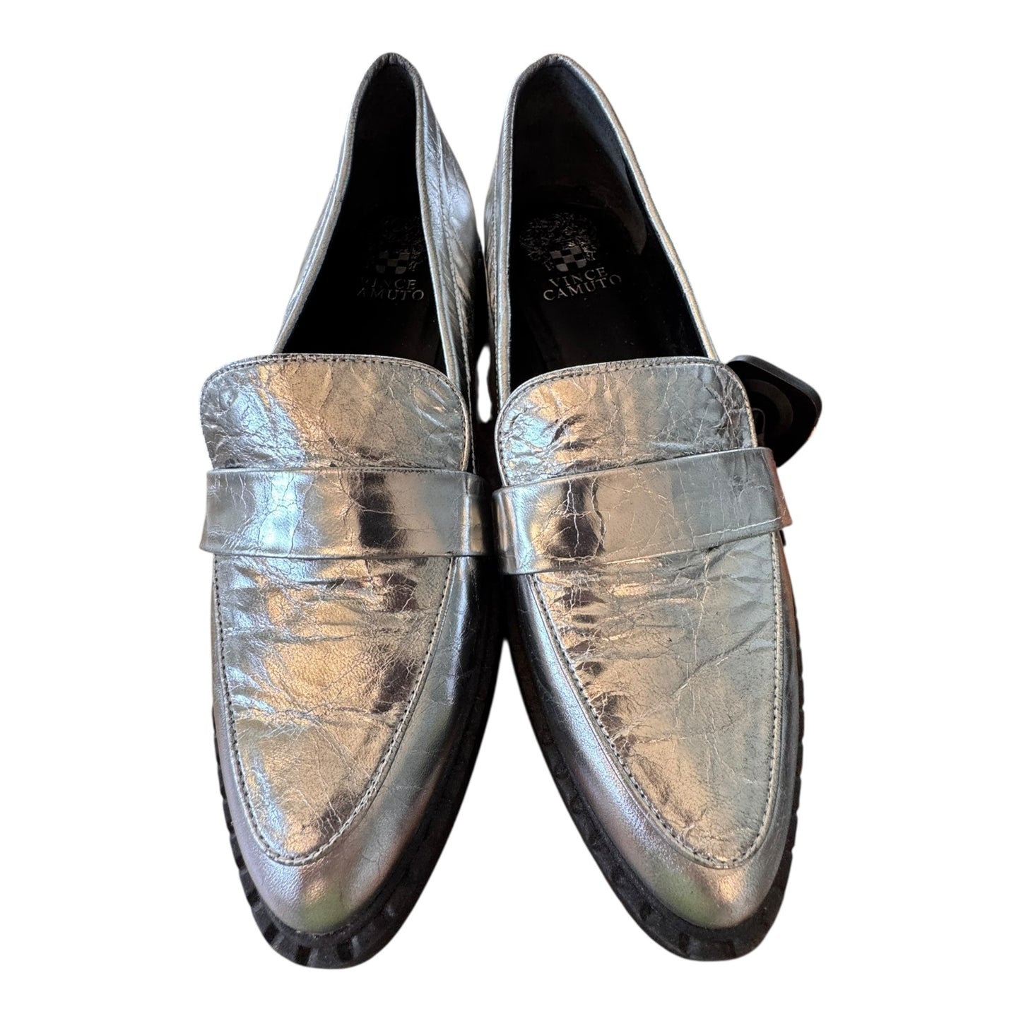 Shoes Heels Block By Vince Camuto In Silver, Size:9