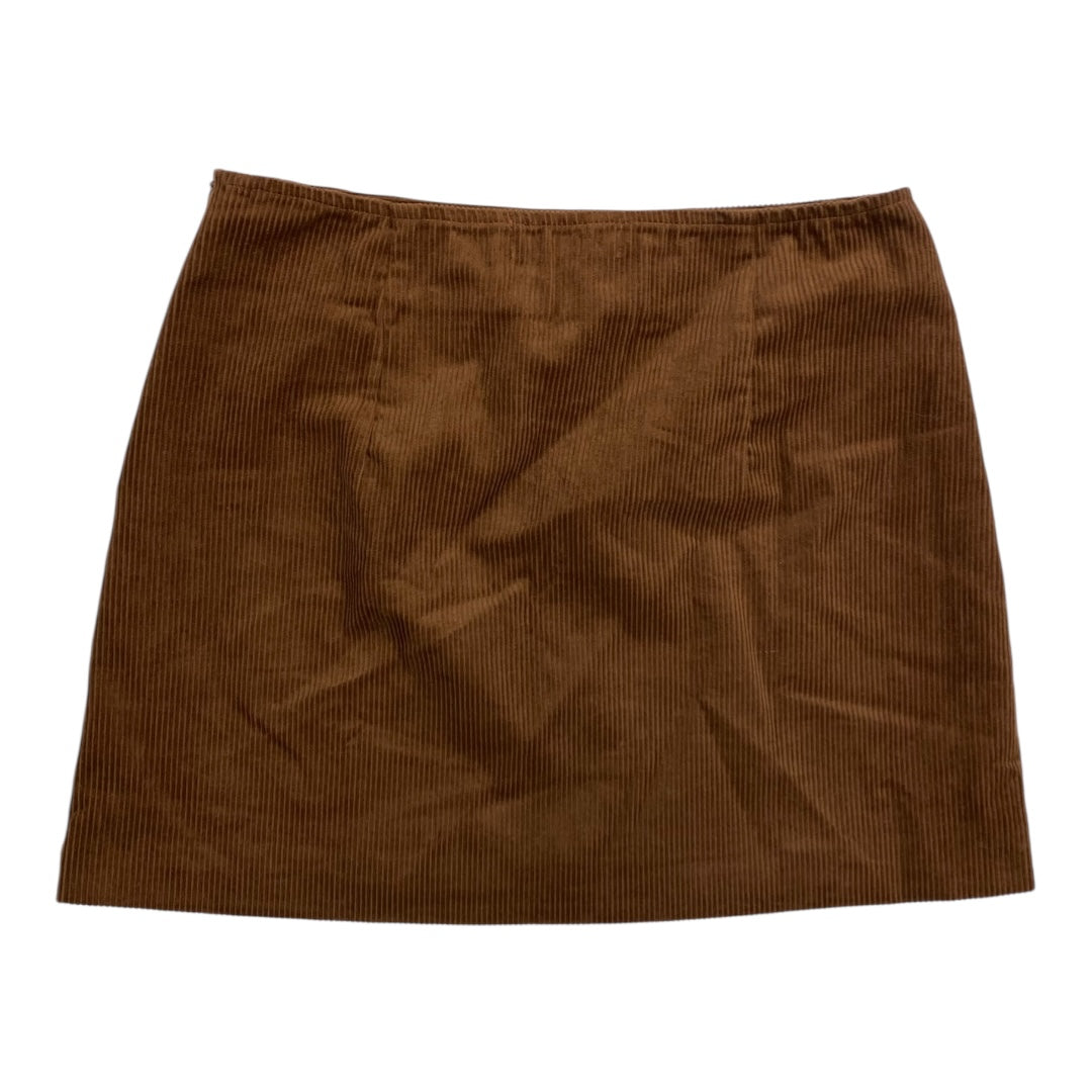 Skirt Mini & Short By Leela & Lavender In Brown, Size:M